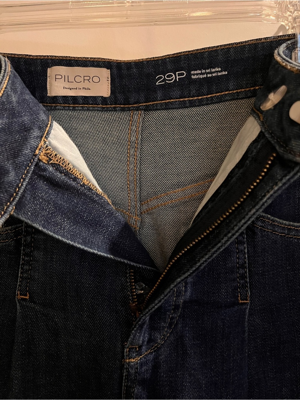 Anthropologie Pilcro Emory Pleated Wide Leg Cuffed Jeans 29P - Picture 3 of 7